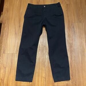 Eddie Bauer Chinos Black Classic Cotton/Spandex Stretch Pockets Women's 8